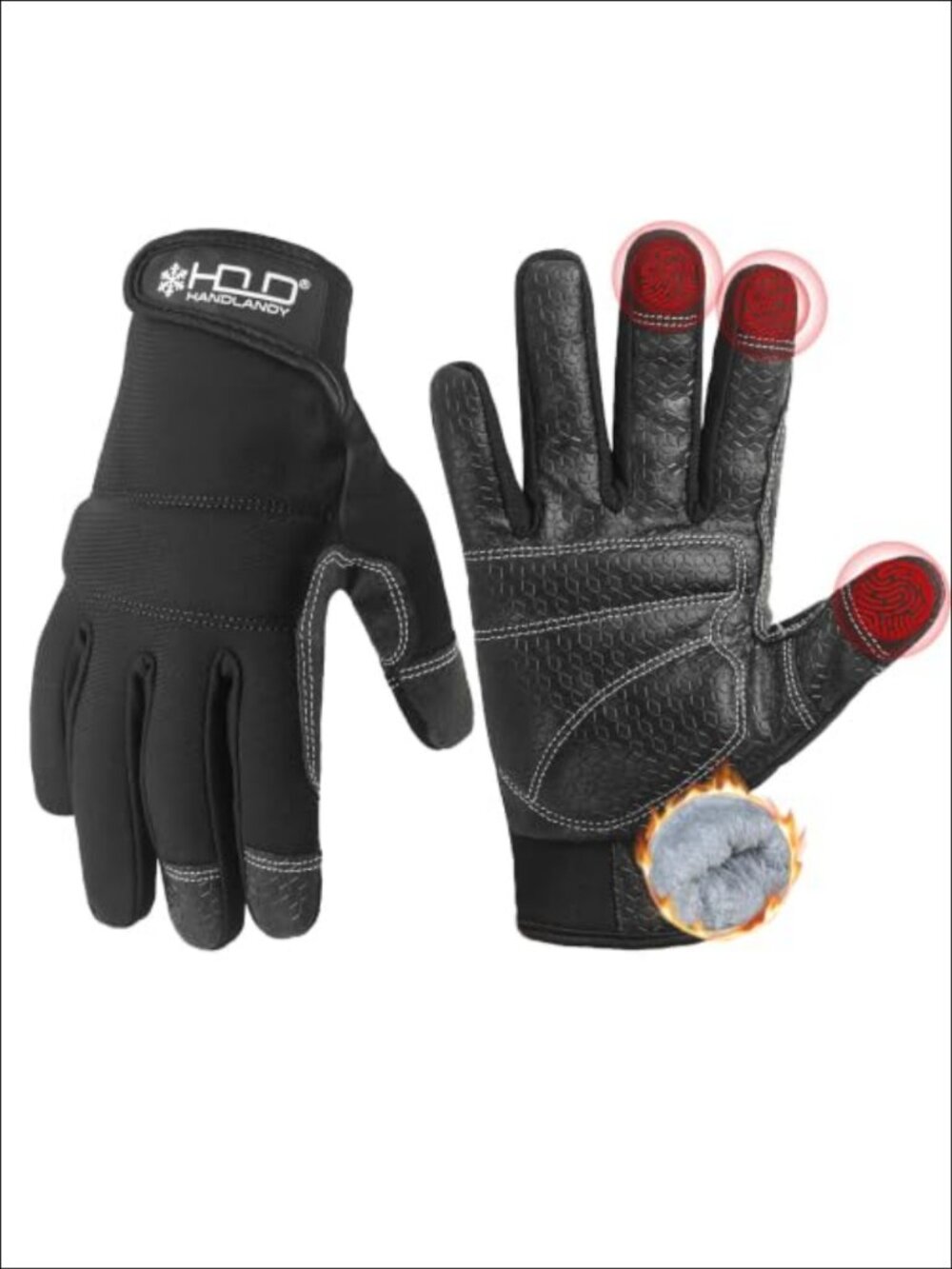 Insulated Touchscreen Work Gloves Utility Mechanic Gardening PU Palm